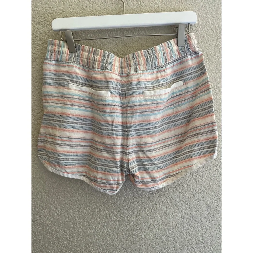 Athleta Striped Linen Shorts Women’s Size 6
